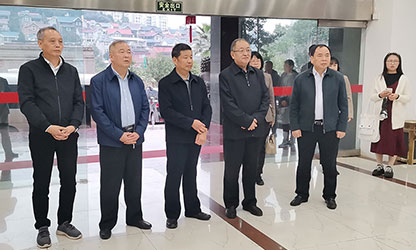 福建省政協(xié)副主席、省工商聯(lián)主席王光遠(yuǎn)一行視察虹潤公司